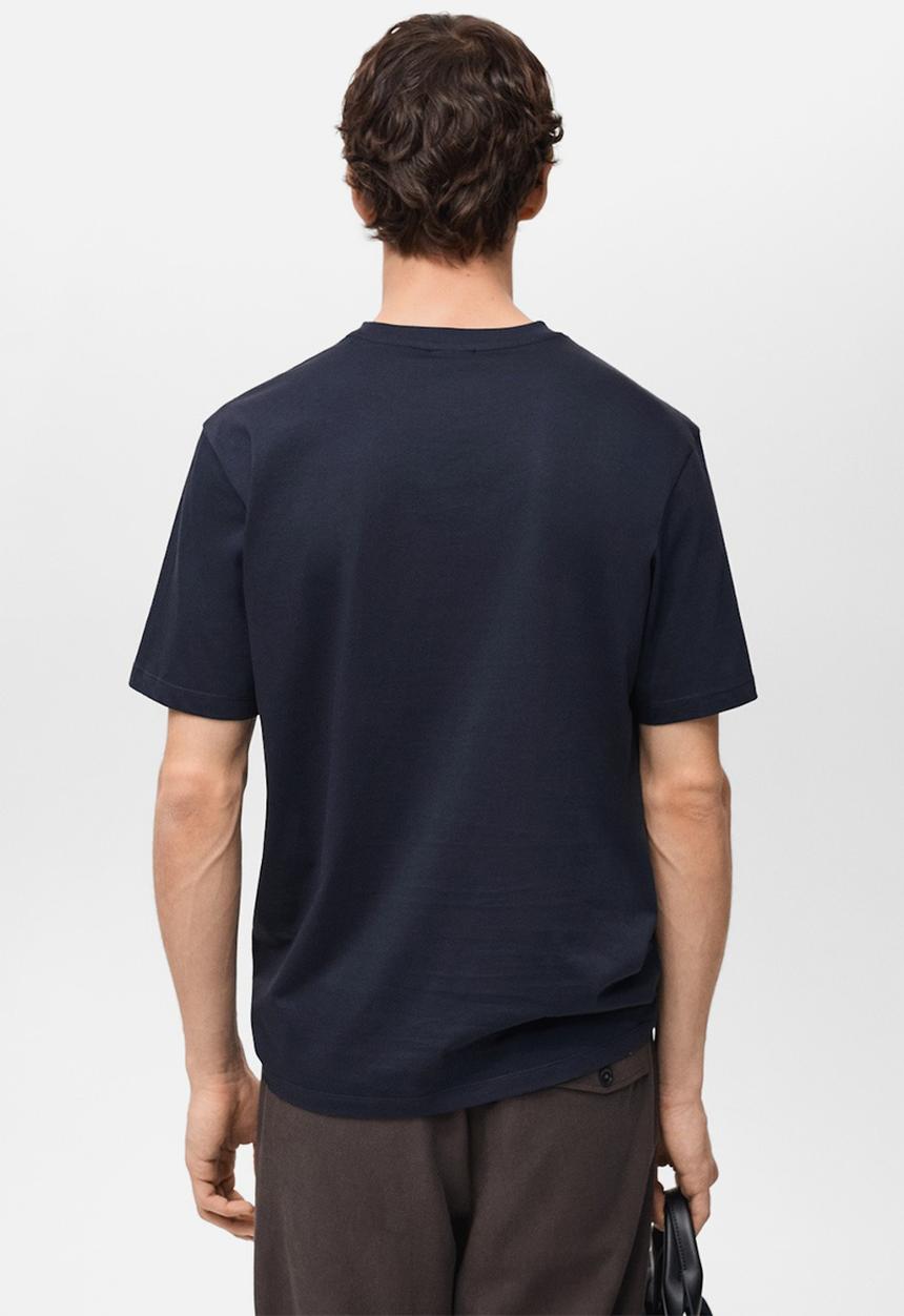 MANGO - T-Shirt GALLERY - Navy
