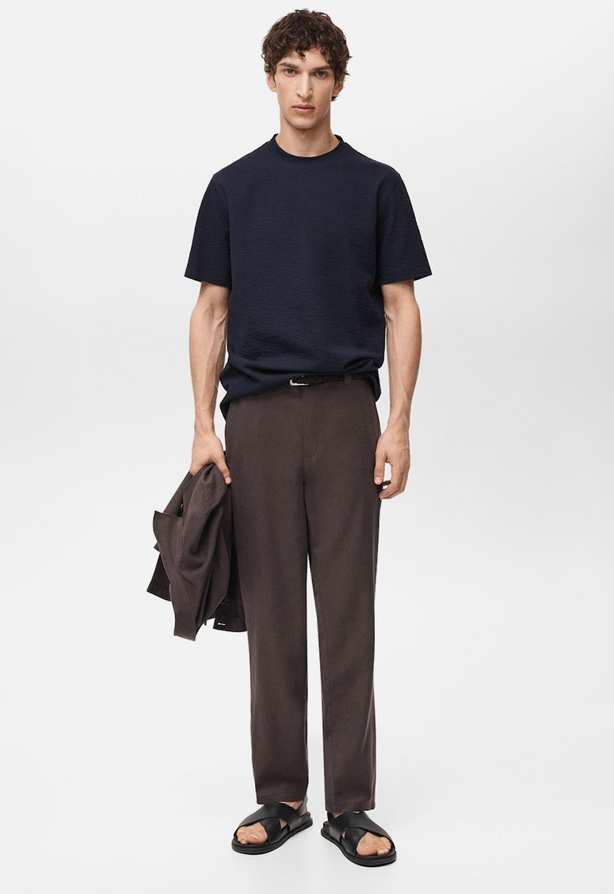 MANGO - T-Shirt SEER - Navy