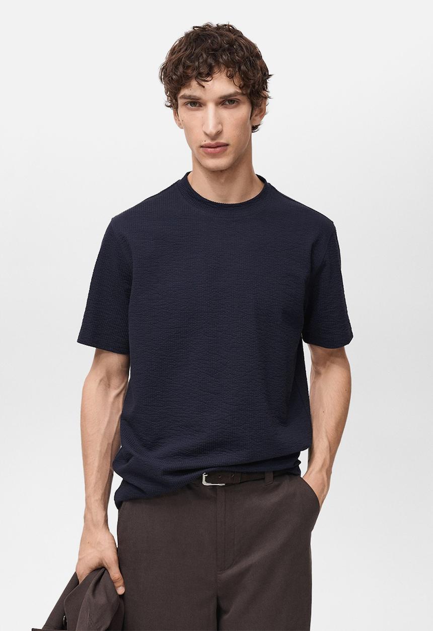 MANGO - T-Shirt SEER - Navy