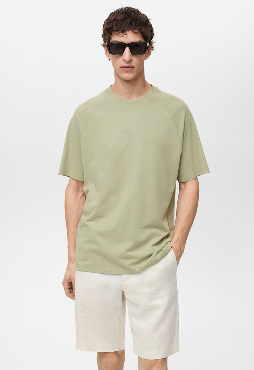 MANGO - T-Shirt CIRCO - Light Pastel Green