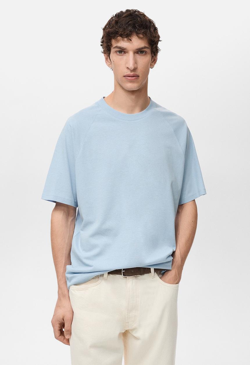 MANGO - T-Shirt CIRCO - Light Pastel Blue