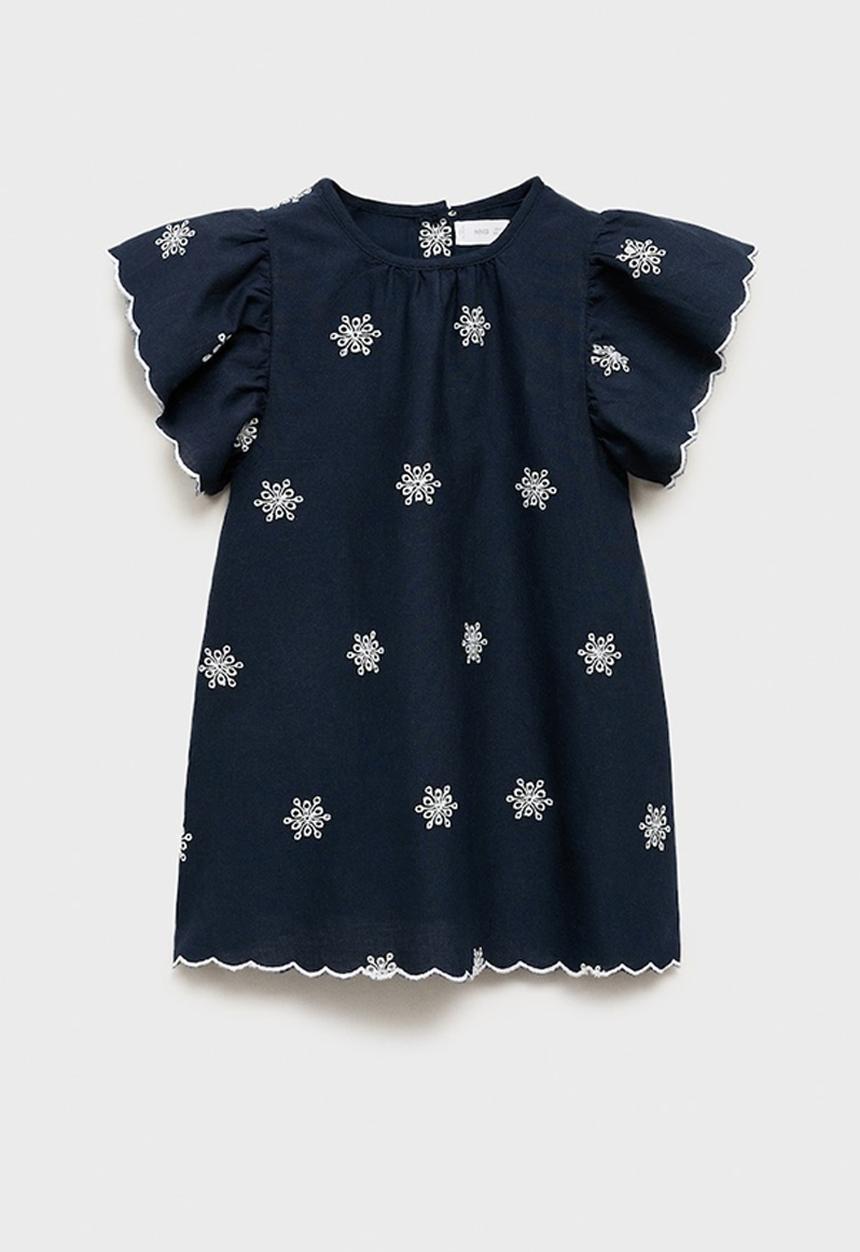 MANGO - Dress lilia - navy
