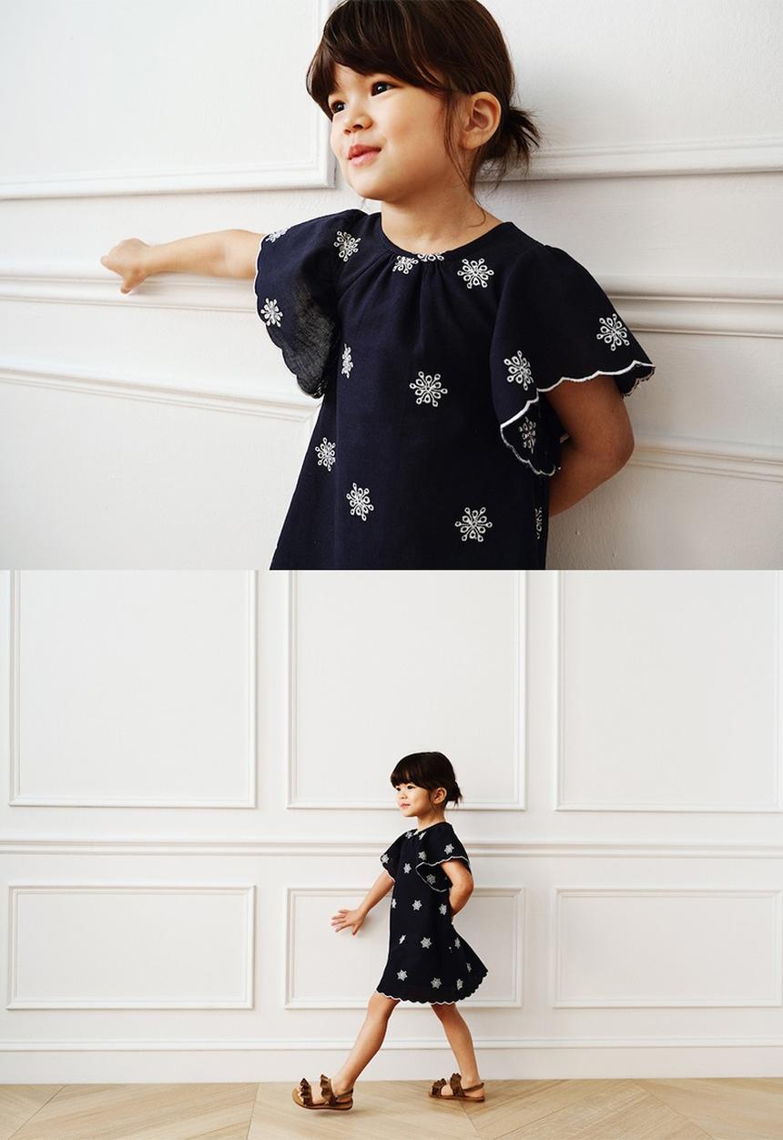 MANGO - Dress lilia - navy