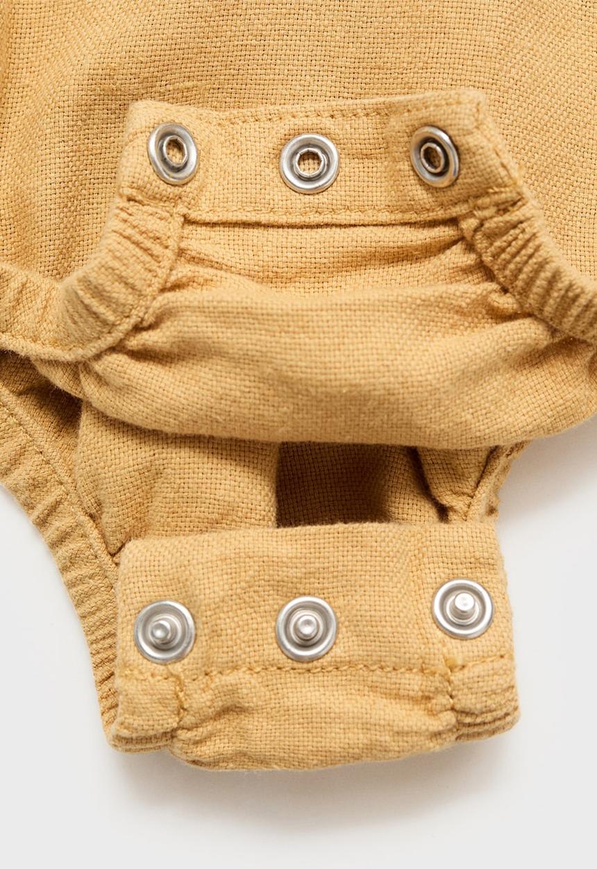 MANGO - Romper camel - medium yellow