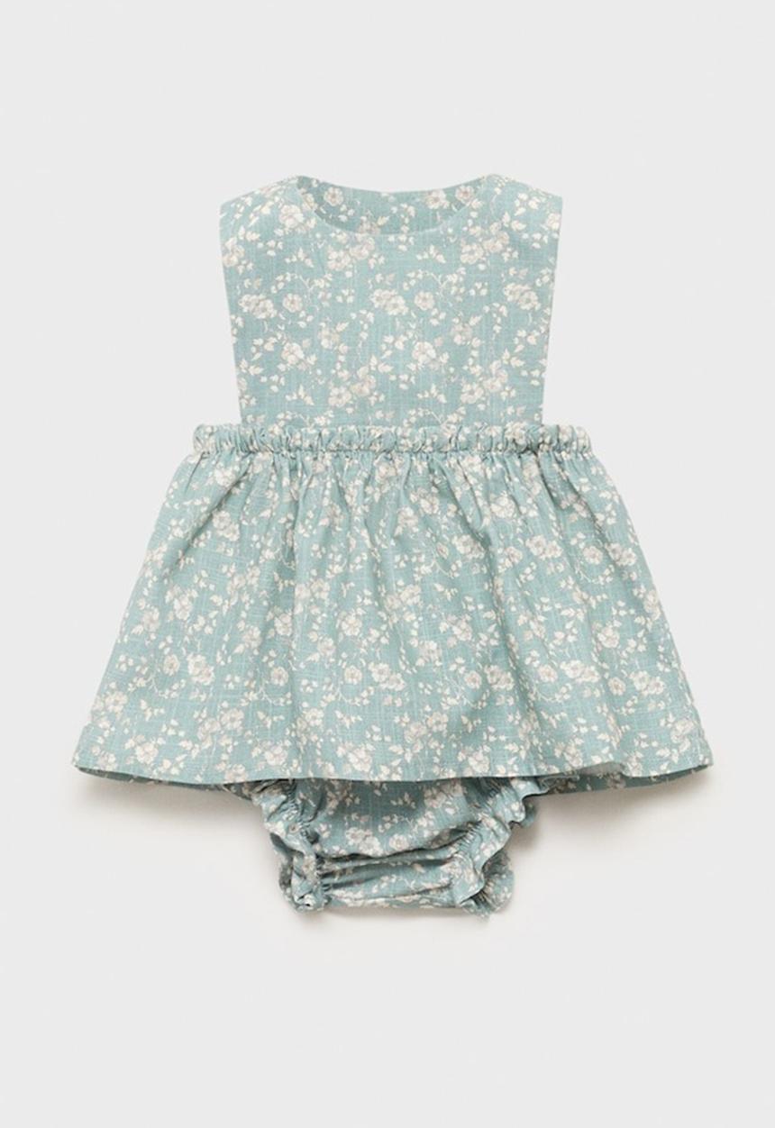 MANGO - Dress ginger - green