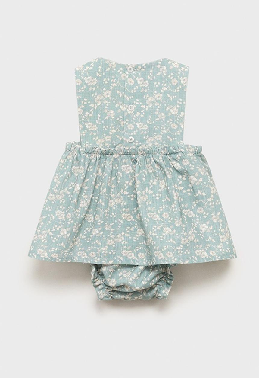 MANGO - Dress ginger - green