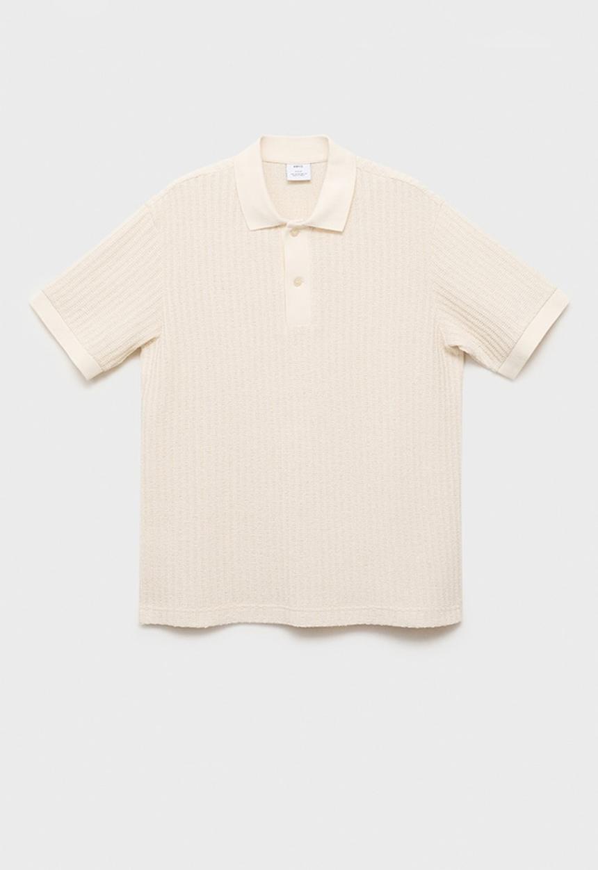 MANGO - Poloshirt OPENP - Light Beige