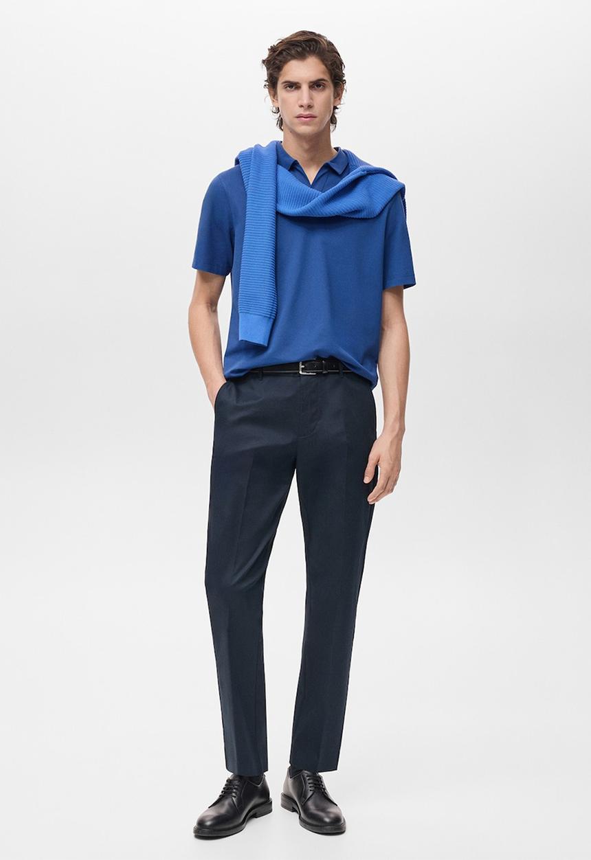 MANGO - Poloshirt TAGA - Light Pastel Blue