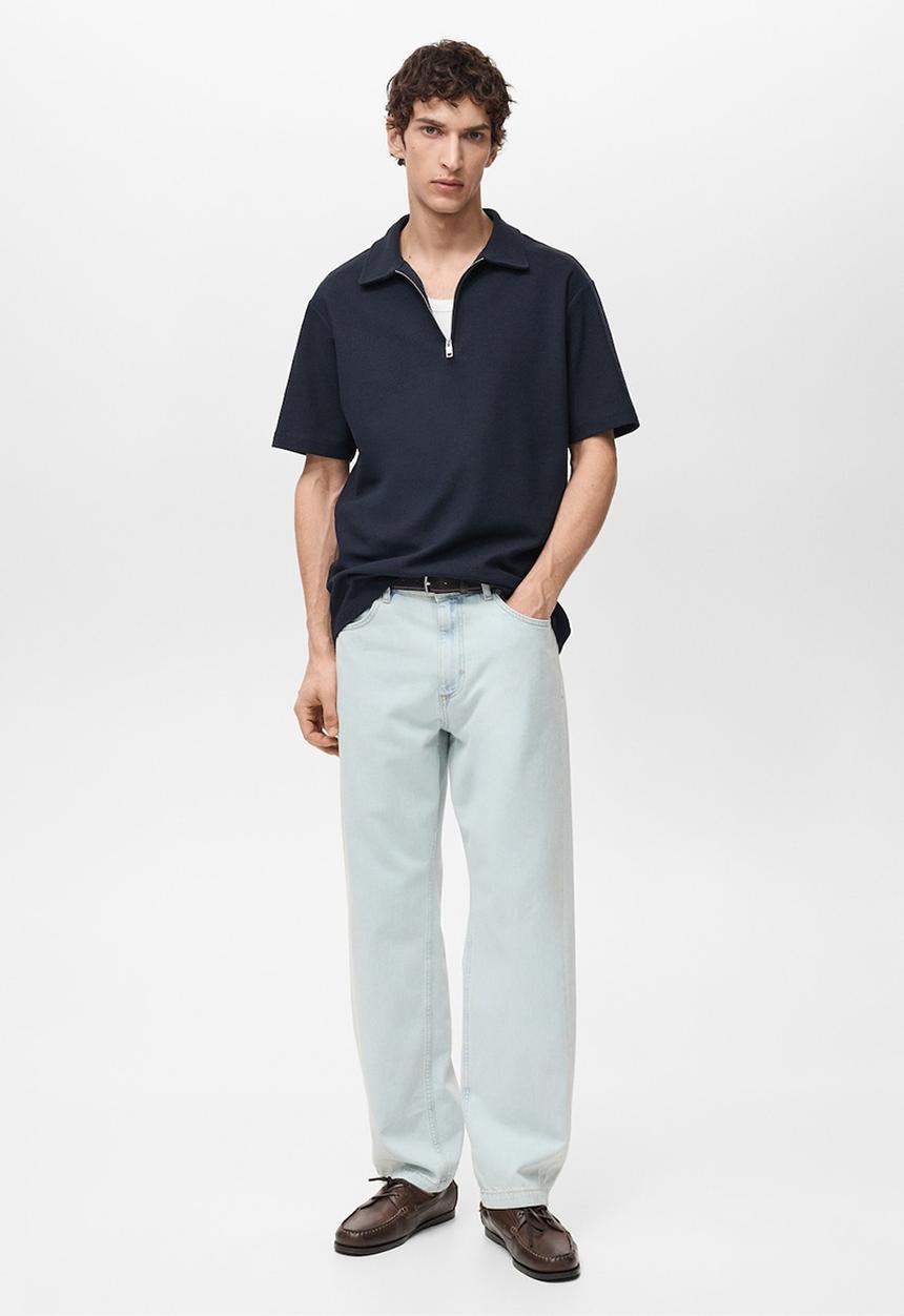 MANGO - Poloshirt GARIZ - Navy