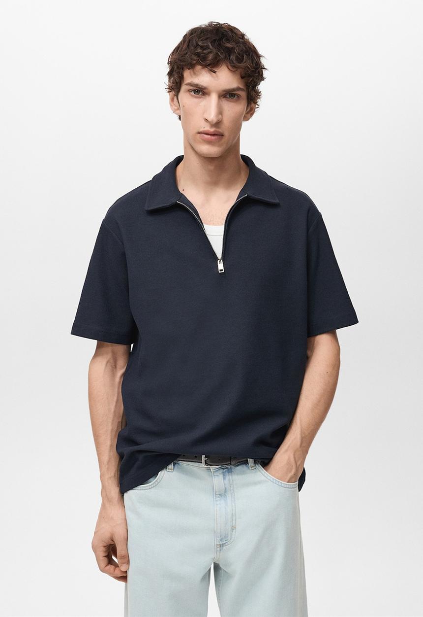 MANGO - Poloshirt GARIZ - Navy
