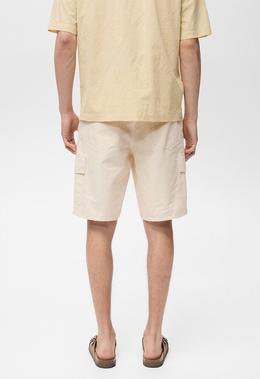 MANGO - Bermudas CONCA - Light Beige