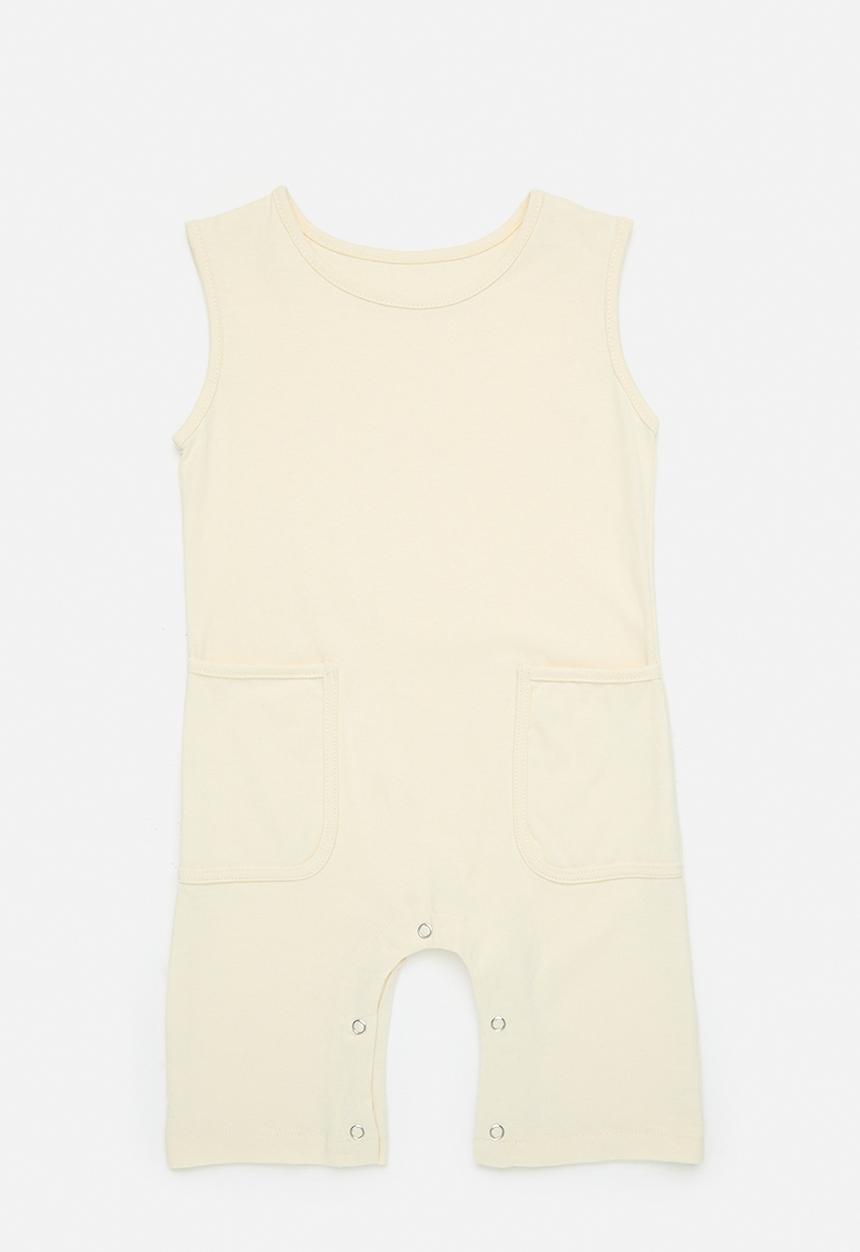 Pop Candy - Sleeveless romper - off white