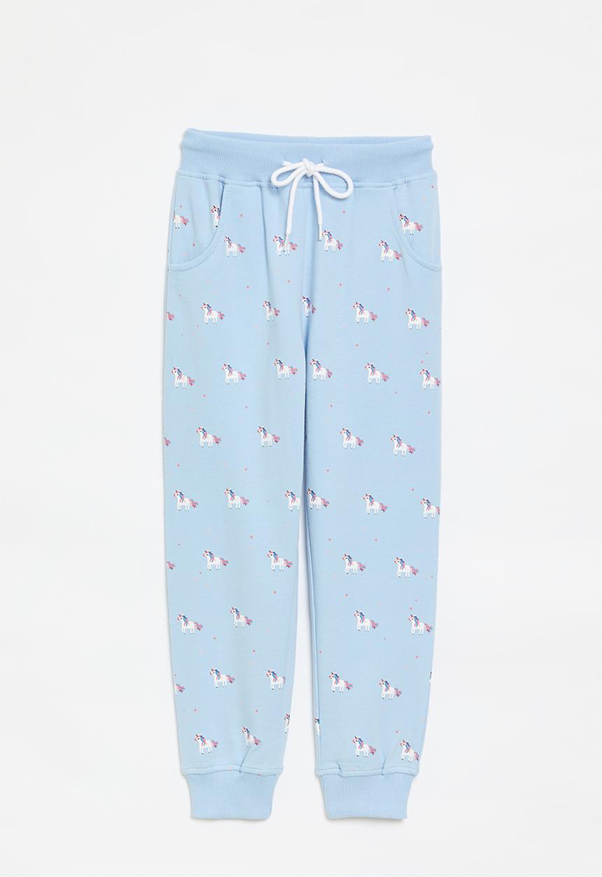Pop Candy - Printed jogger-light blue