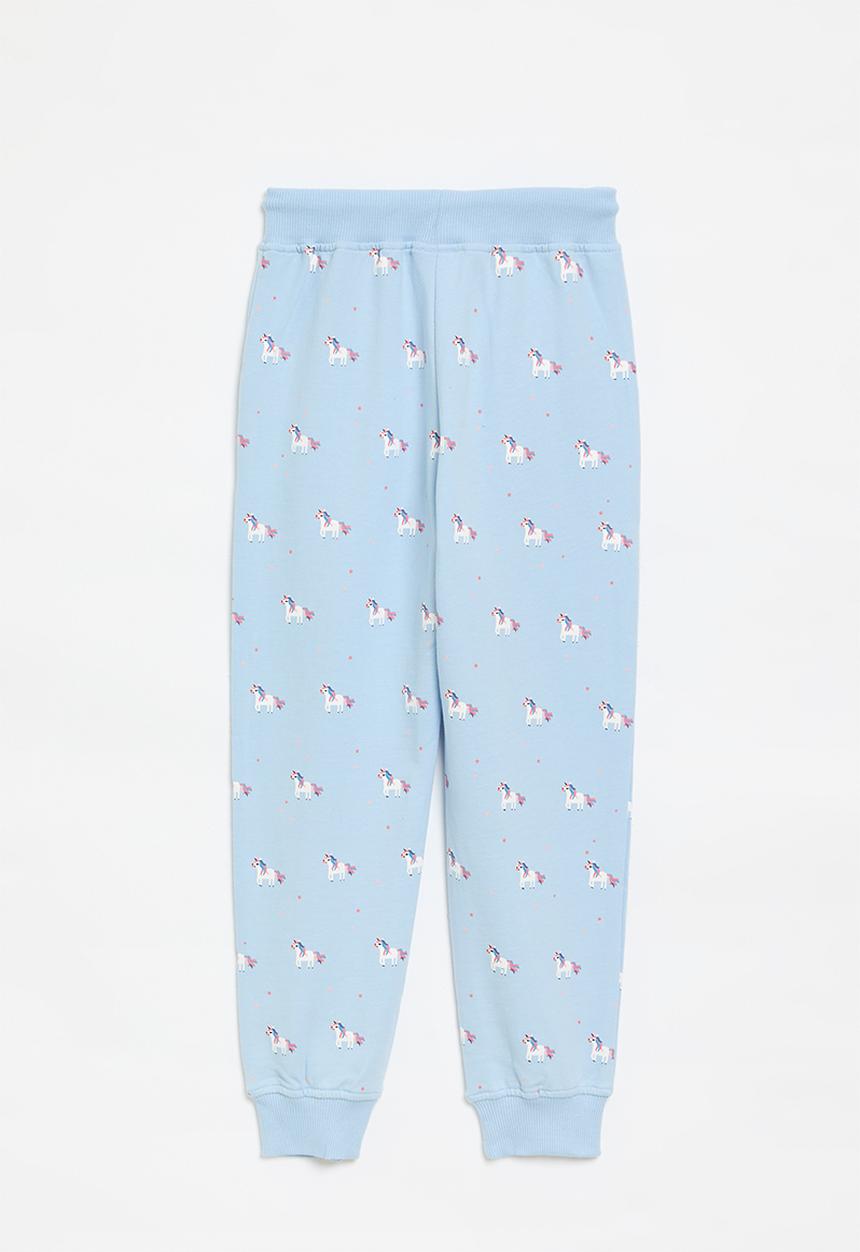 Pop Candy - Printed jogger-light blue