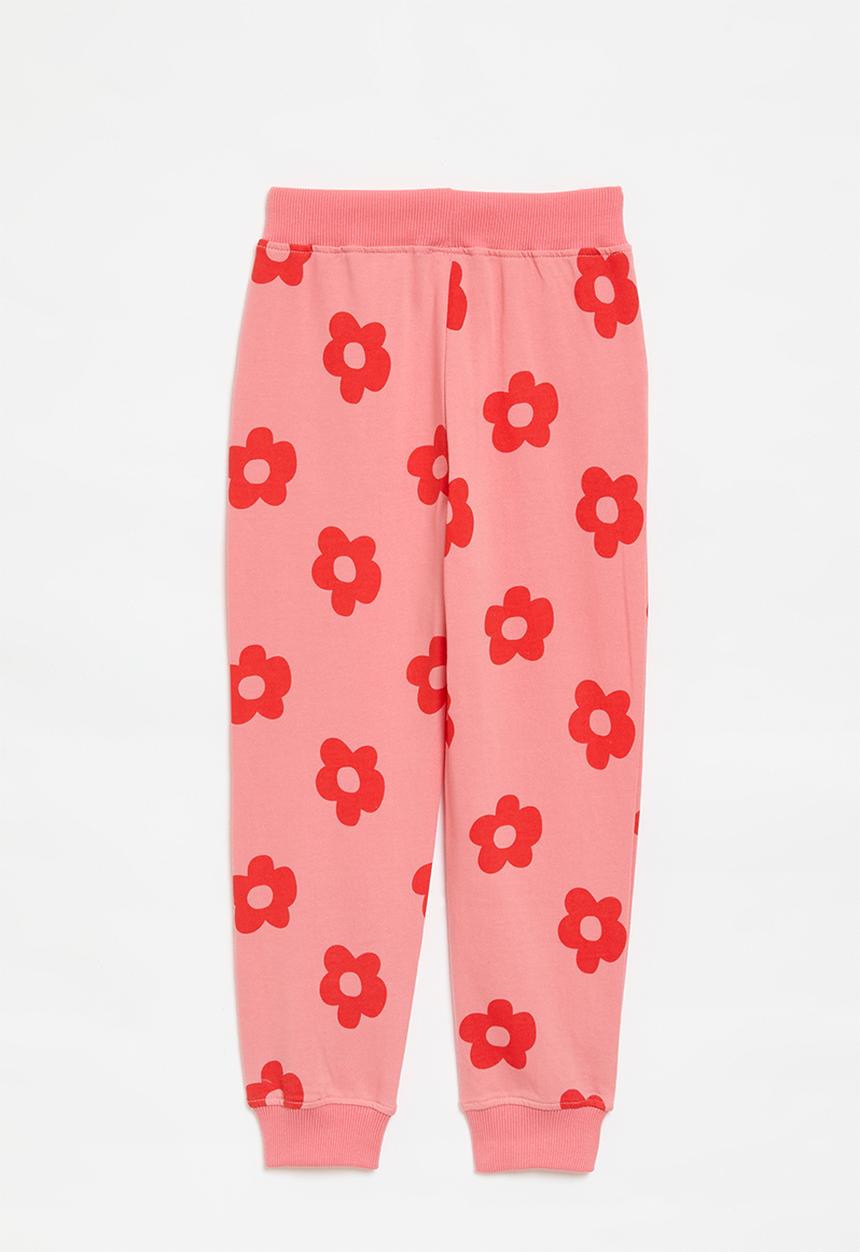 Pop Candy - Floral printed jogger-pink