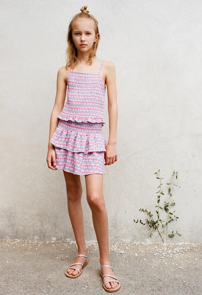 MANGO - Skirt Pai - Pink