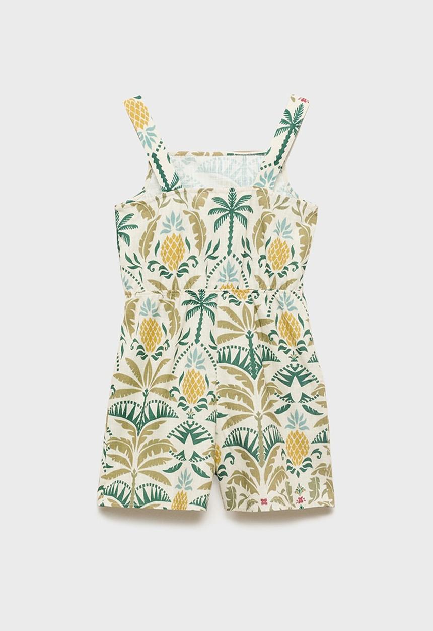 MANGO - Jumpsuit Buracao - Green