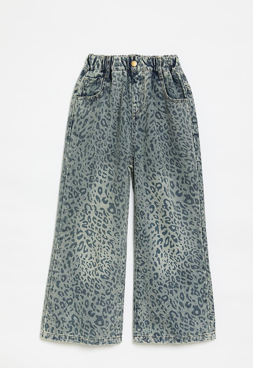 Pop Candy - Printed wide leg jeans-multi