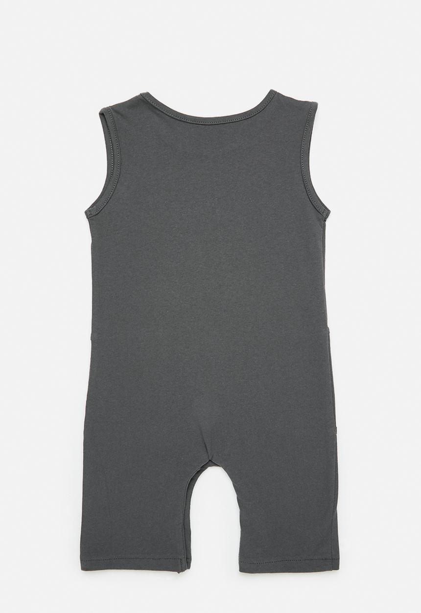Pop Candy - Sleeveless  romper - grey