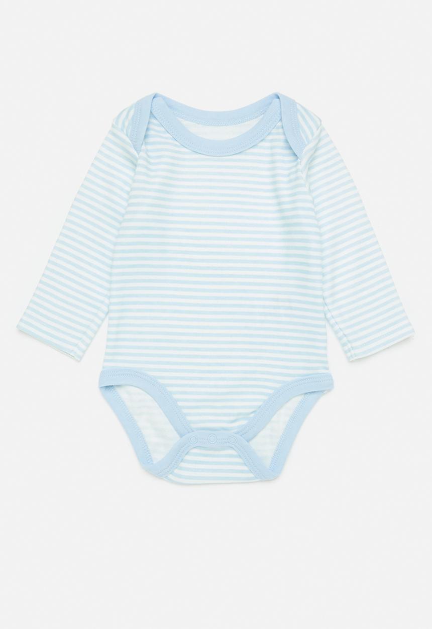 Pop Candy - Striped body vest - blue & white