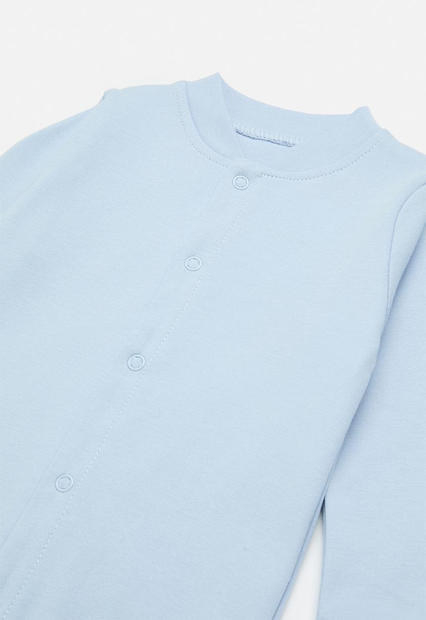 Pop Candy - Standing collar sleepsuit - serenity blue