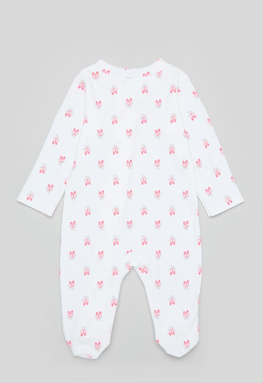 Pop Candy - Printed sleep suit - white & pink