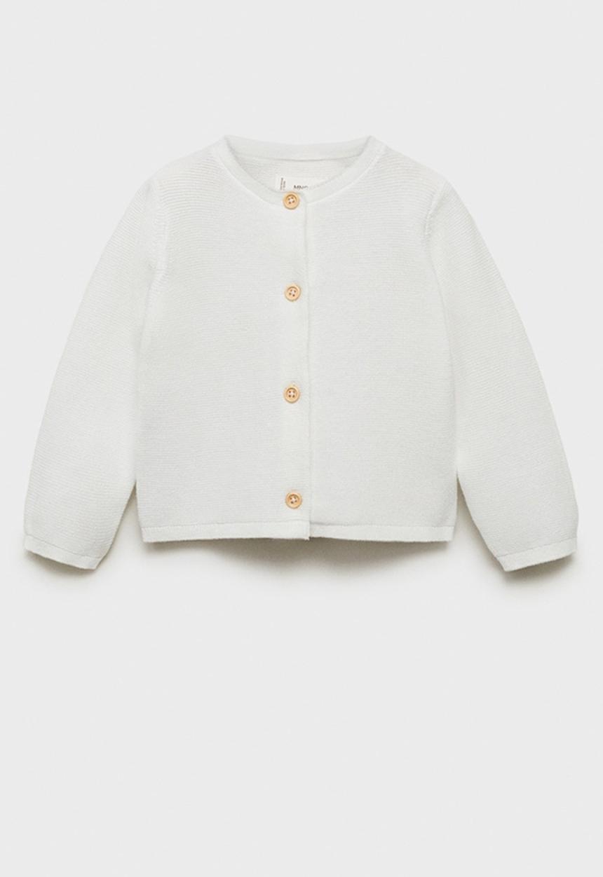 MANGO - Cardigan White - Natural