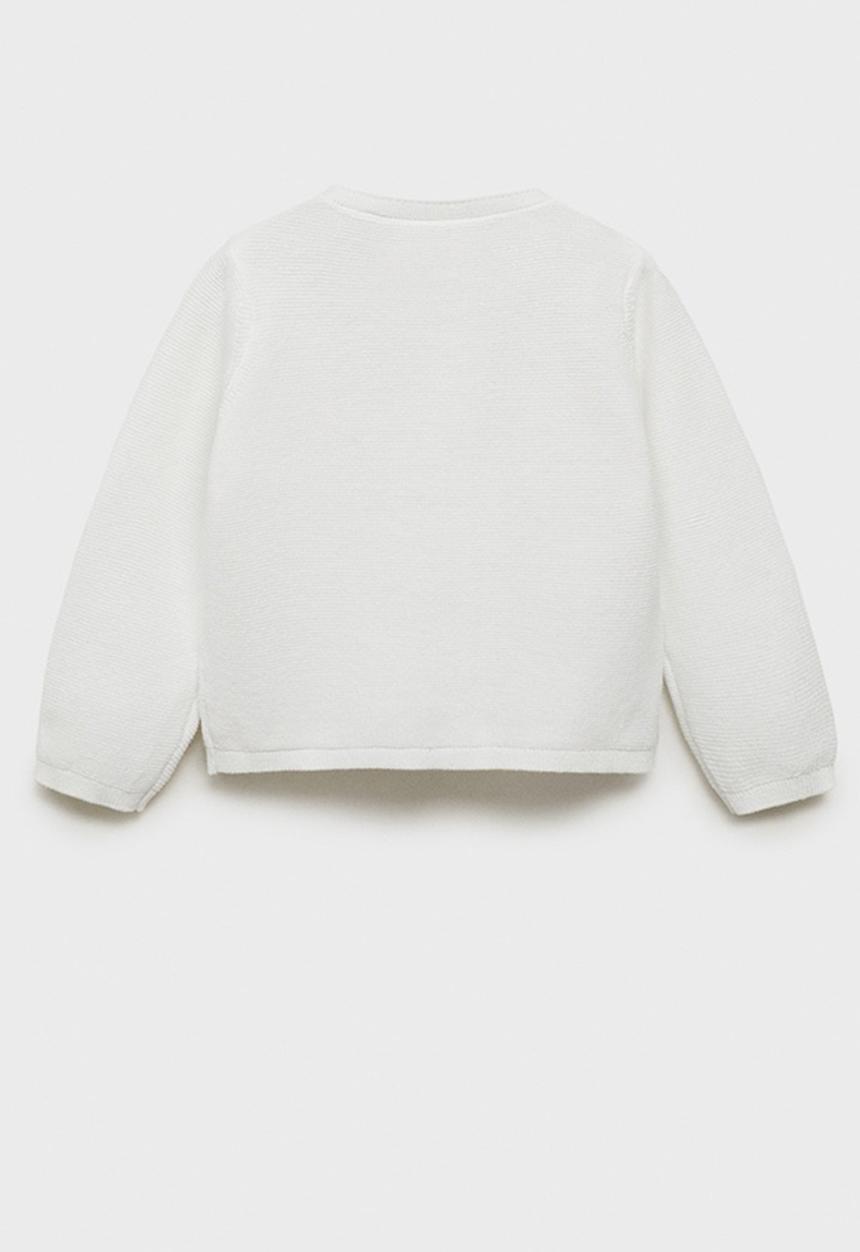 MANGO - Cardigan White - Natural
