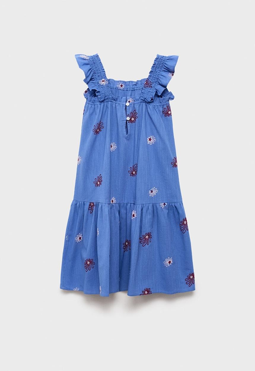 MANGO - Dress Paipai - Medium Blue