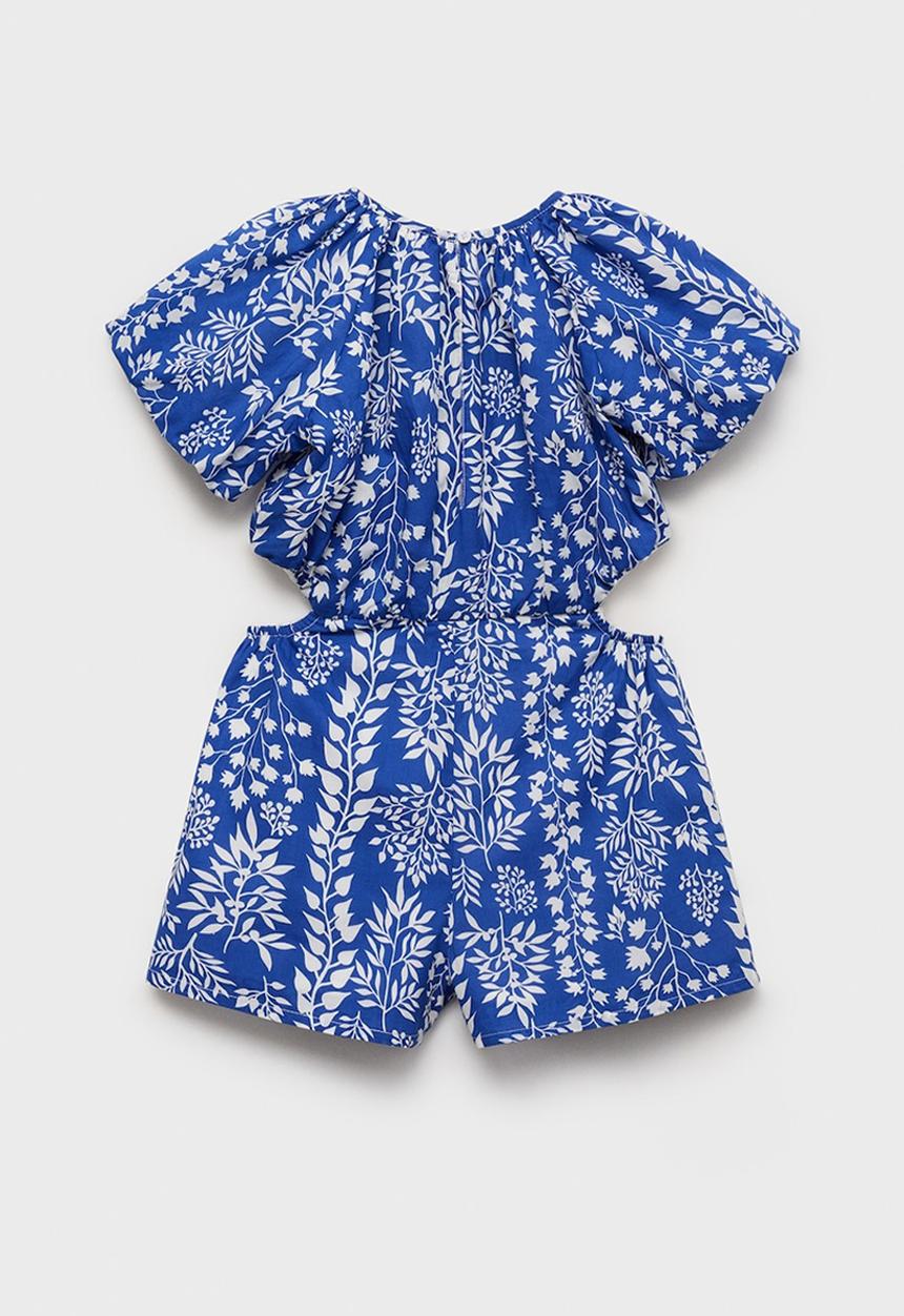 MANGO - Jumpsuit Padthai - Medium Blue