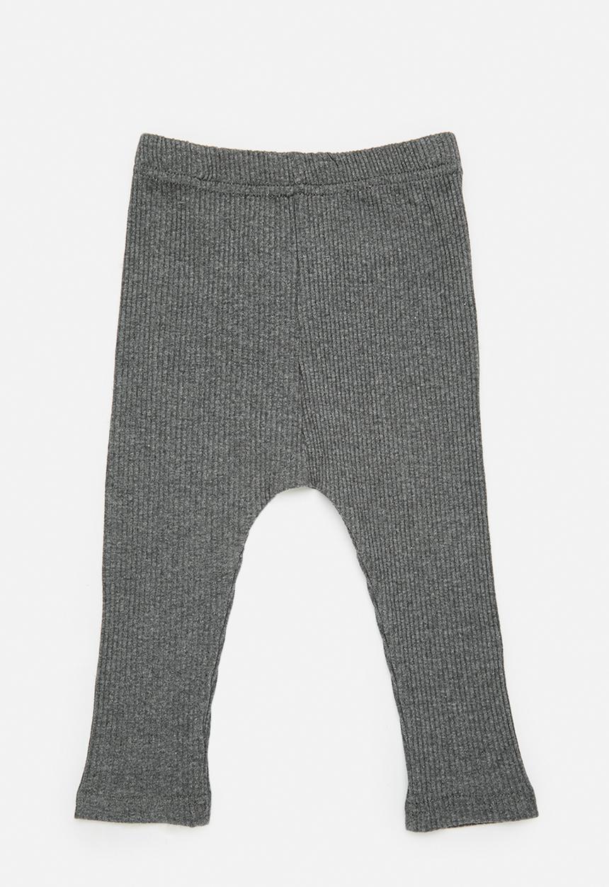 Pop Candy - Leggings with bear detailed back gusset - grey