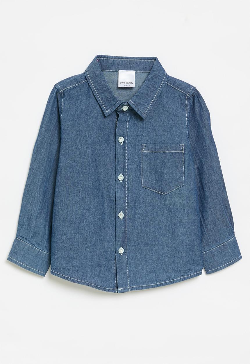 Pop Candy - Denim shirt - indigo blue