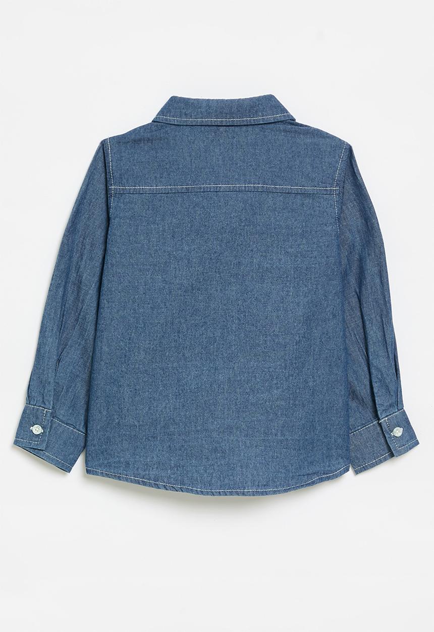 Pop Candy - Denim shirt - indigo blue