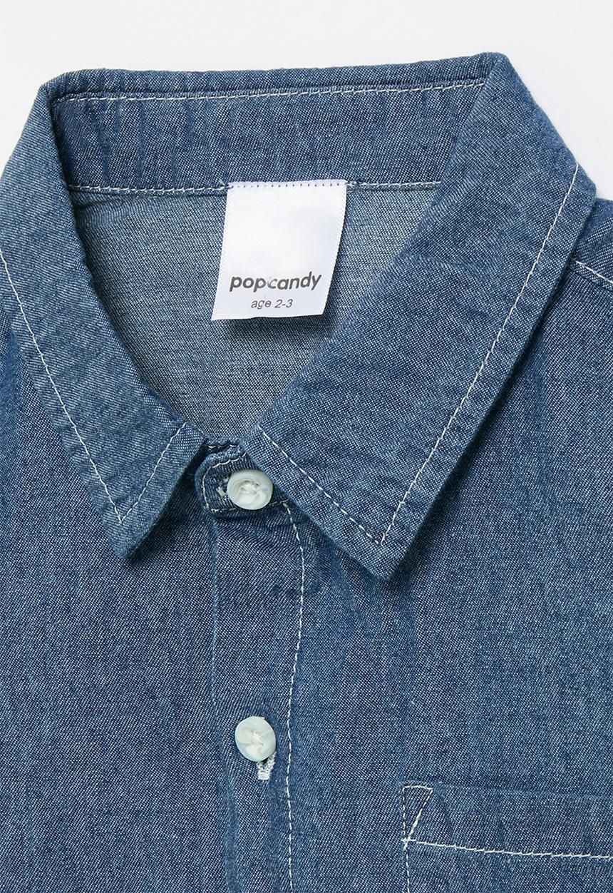 Pop Candy - Denim shirt - indigo blue