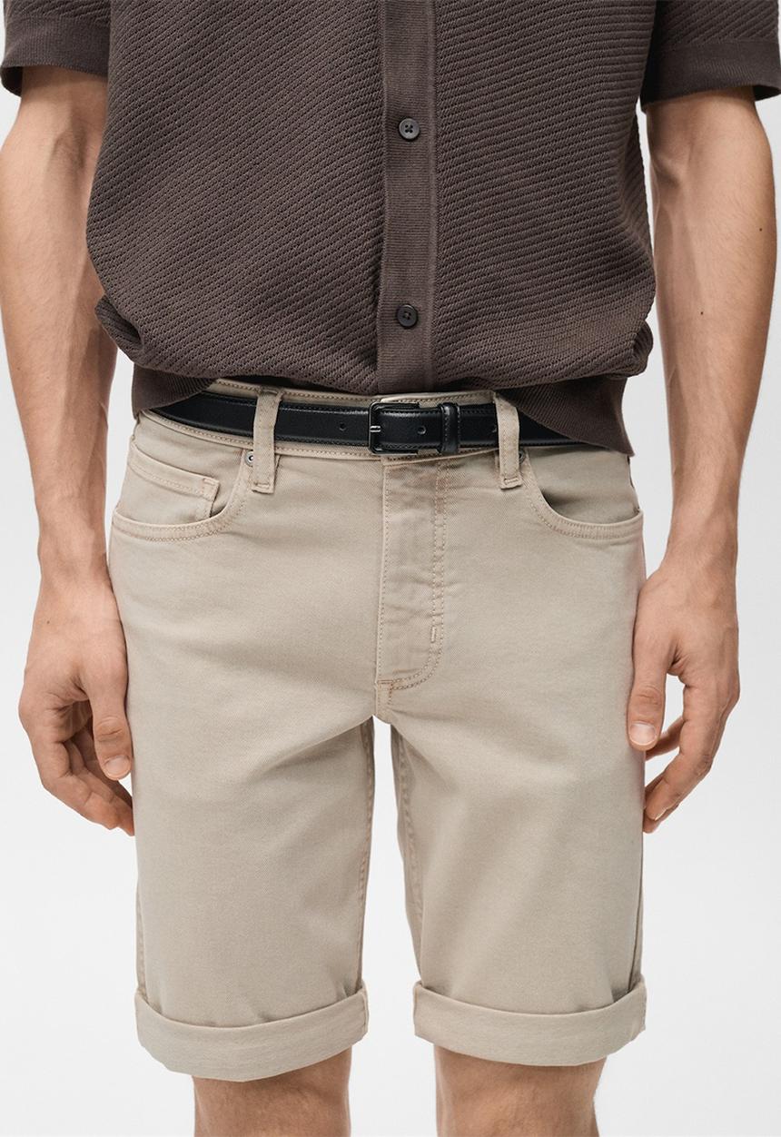 MANGO - Bermudas NEPTO - Light/Pastel Brown