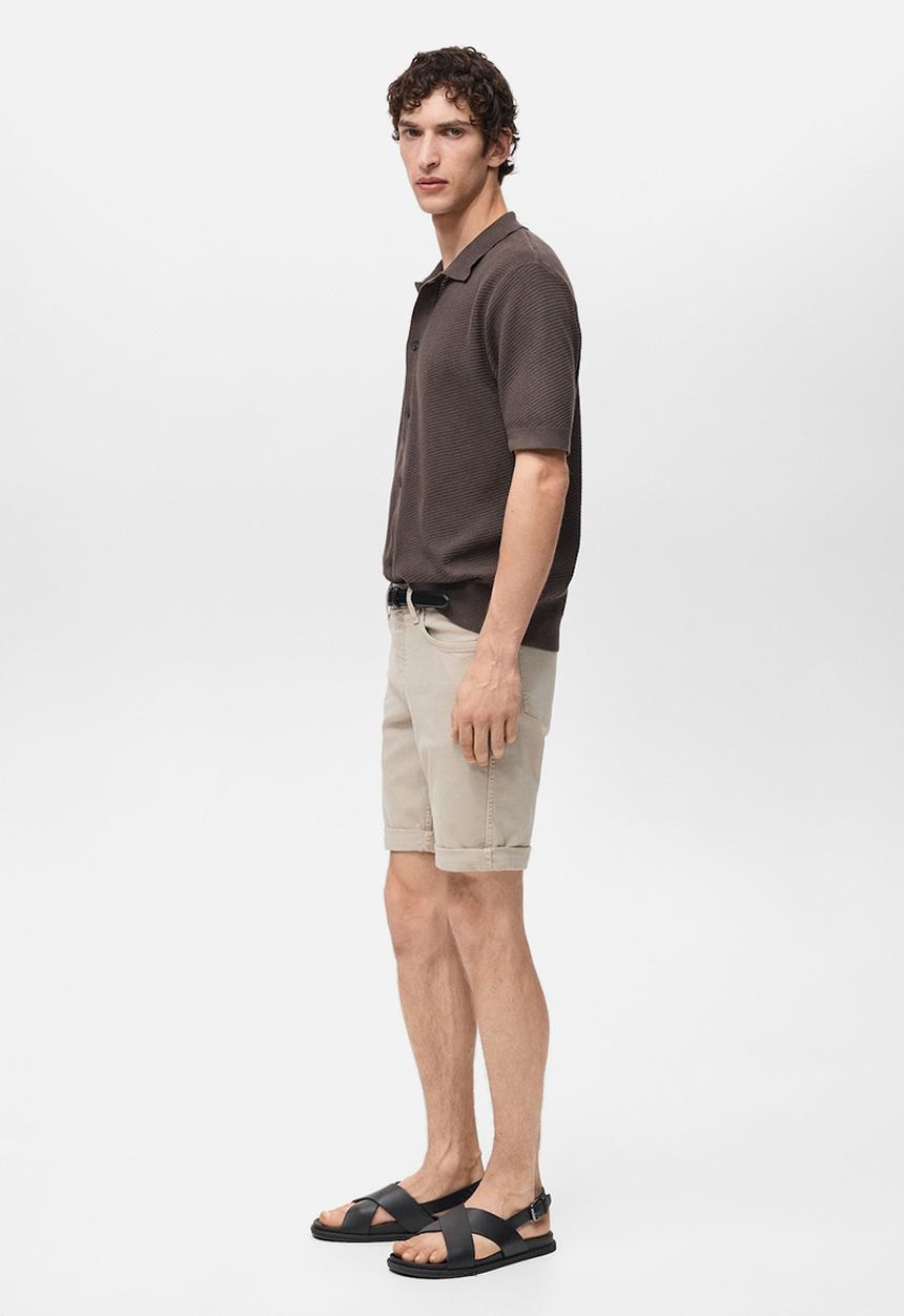 MANGO - Bermudas NEPTO - Light/Pastel Brown