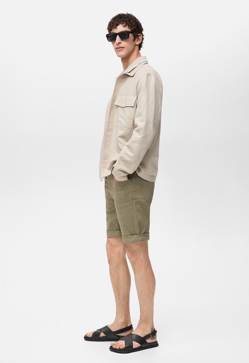 MANGO - Bermudas NEPTO - Beige/Khaki