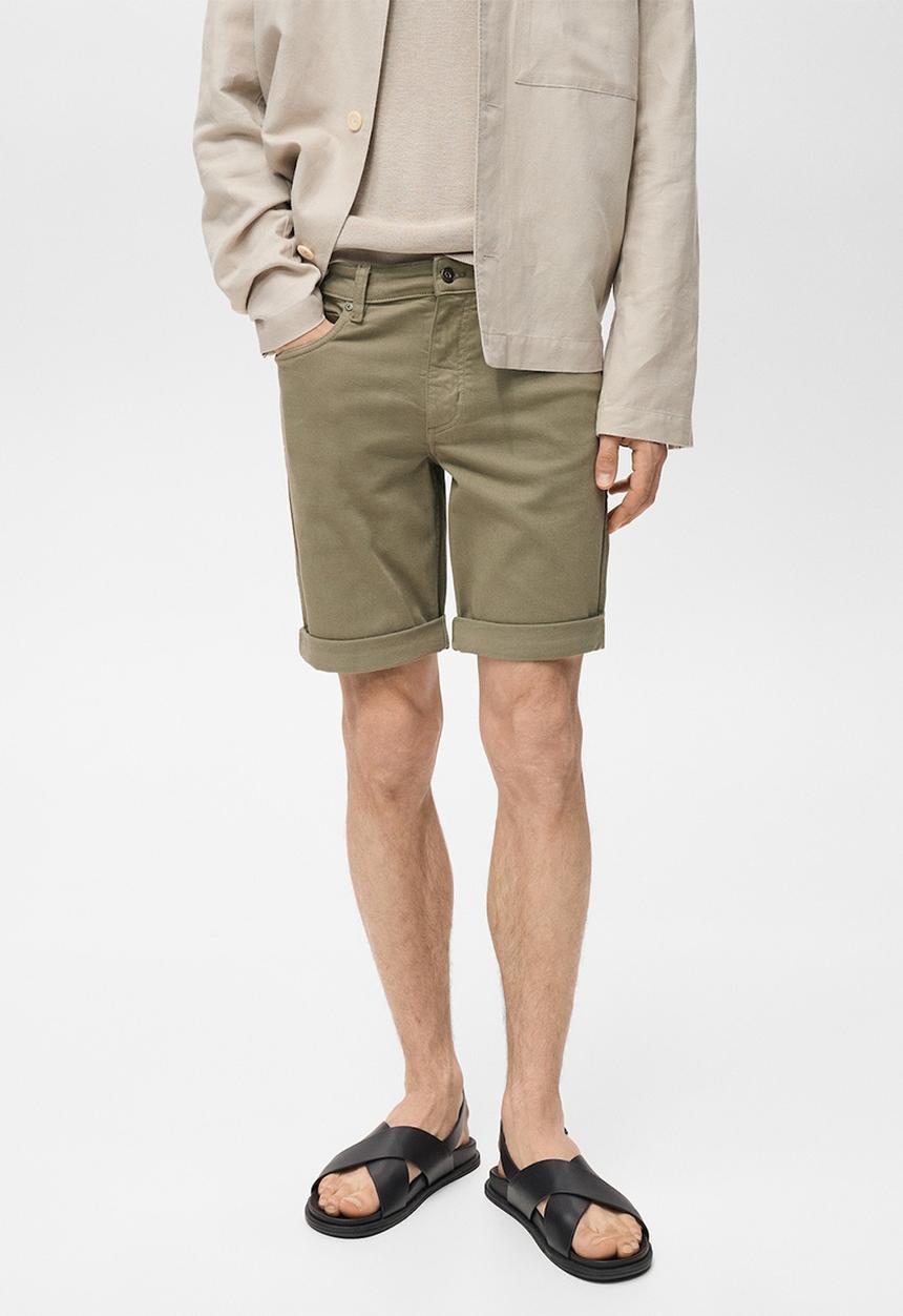 MANGO - Bermudas NEPTO - Beige/Khaki