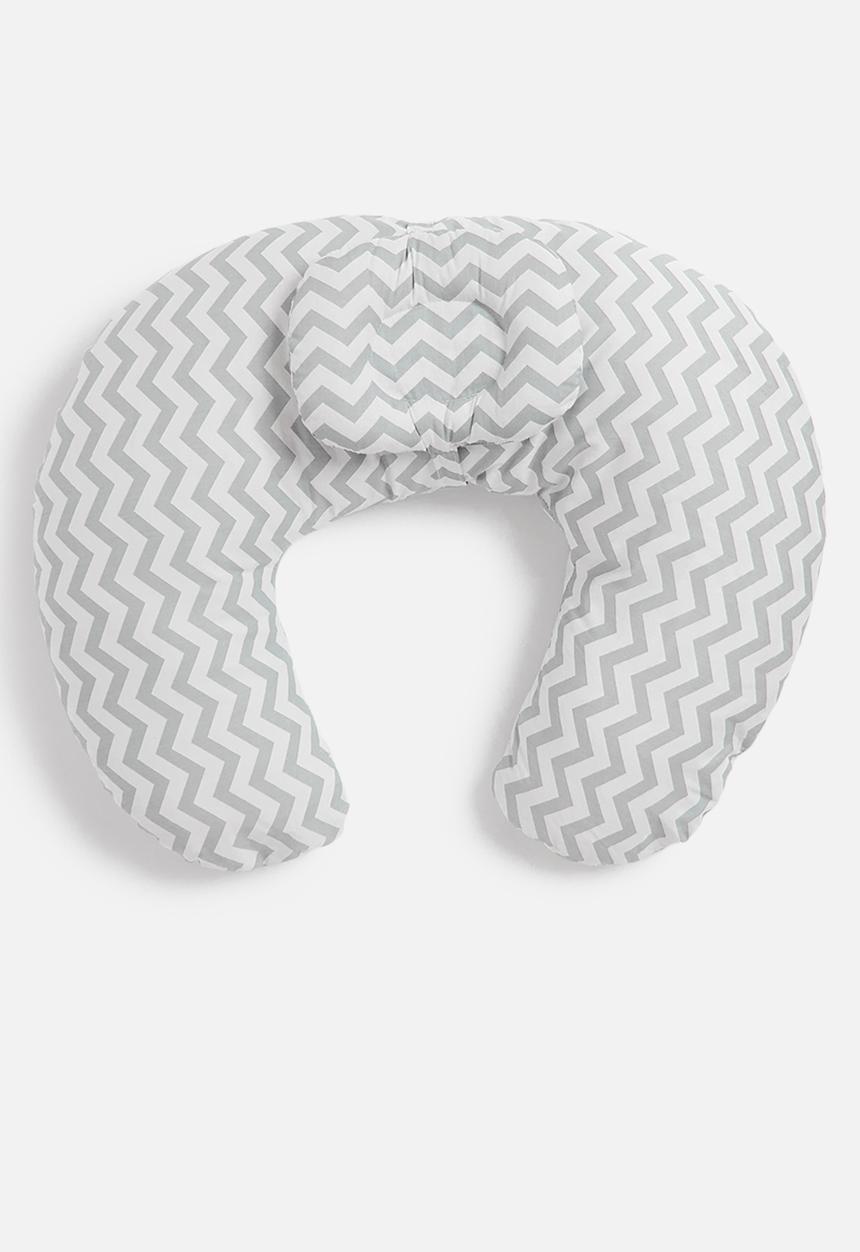 Pop Candy - Printed baby pillow - grey & white