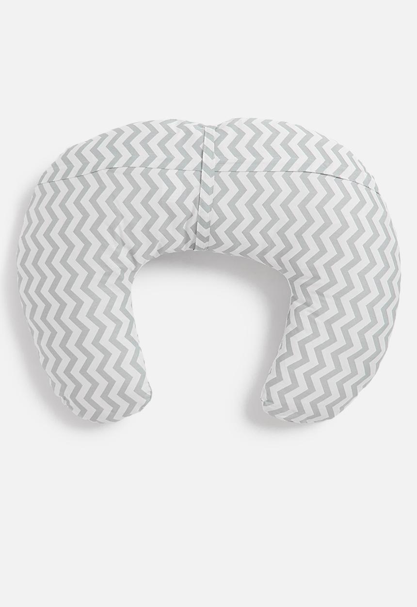 Pop Candy - Printed baby pillow - grey & white