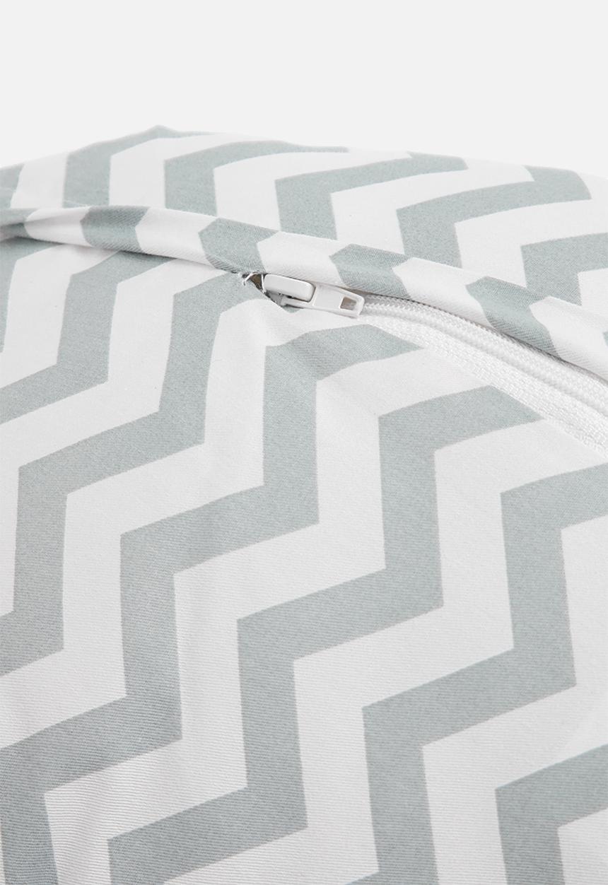 Pop Candy - Printed baby pillow - grey & white