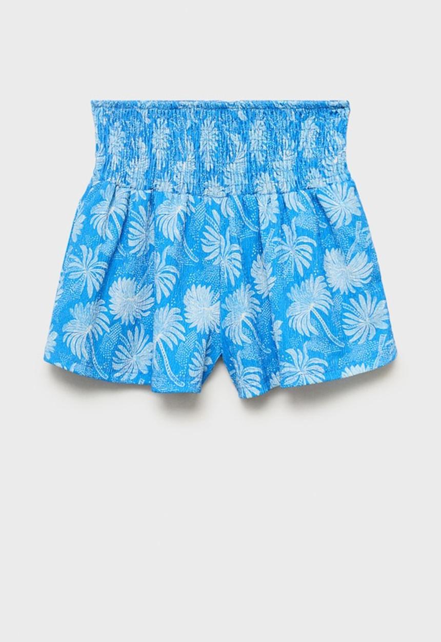 MANGO - Shorts Palmera - Medium Blue