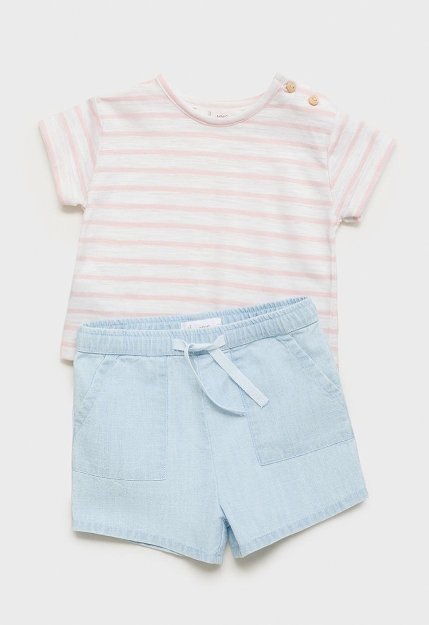MANGO - Shorts azur - pastel blue