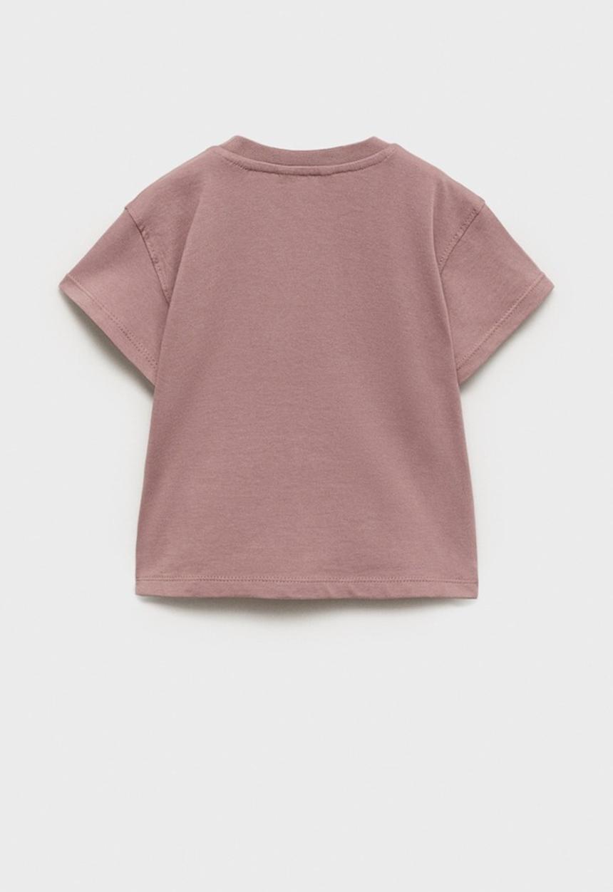 MANGO - T-shirt pointy - light pastel pink