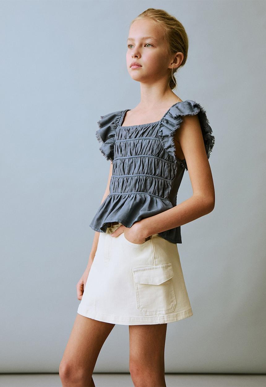 MANGO - Skirt danbury - light beige