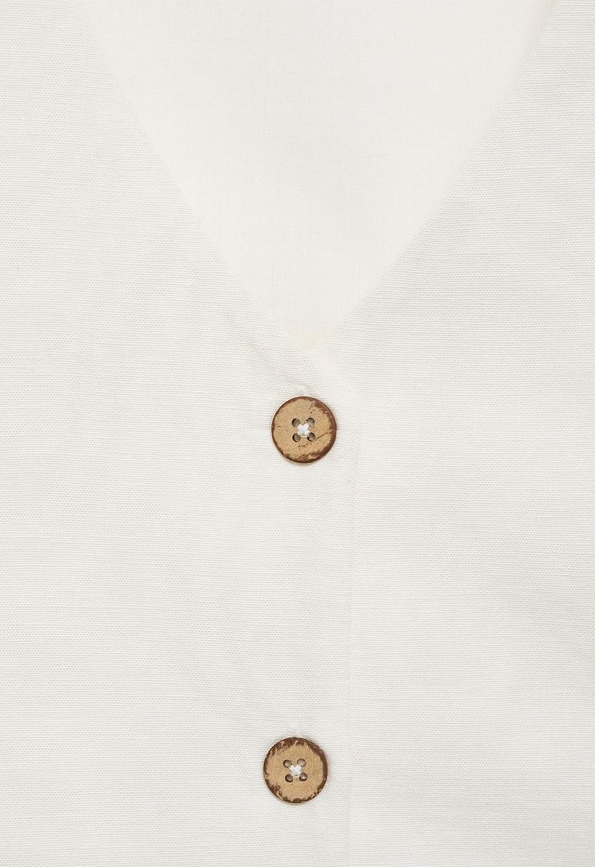 MANGO - Vest charles - white
