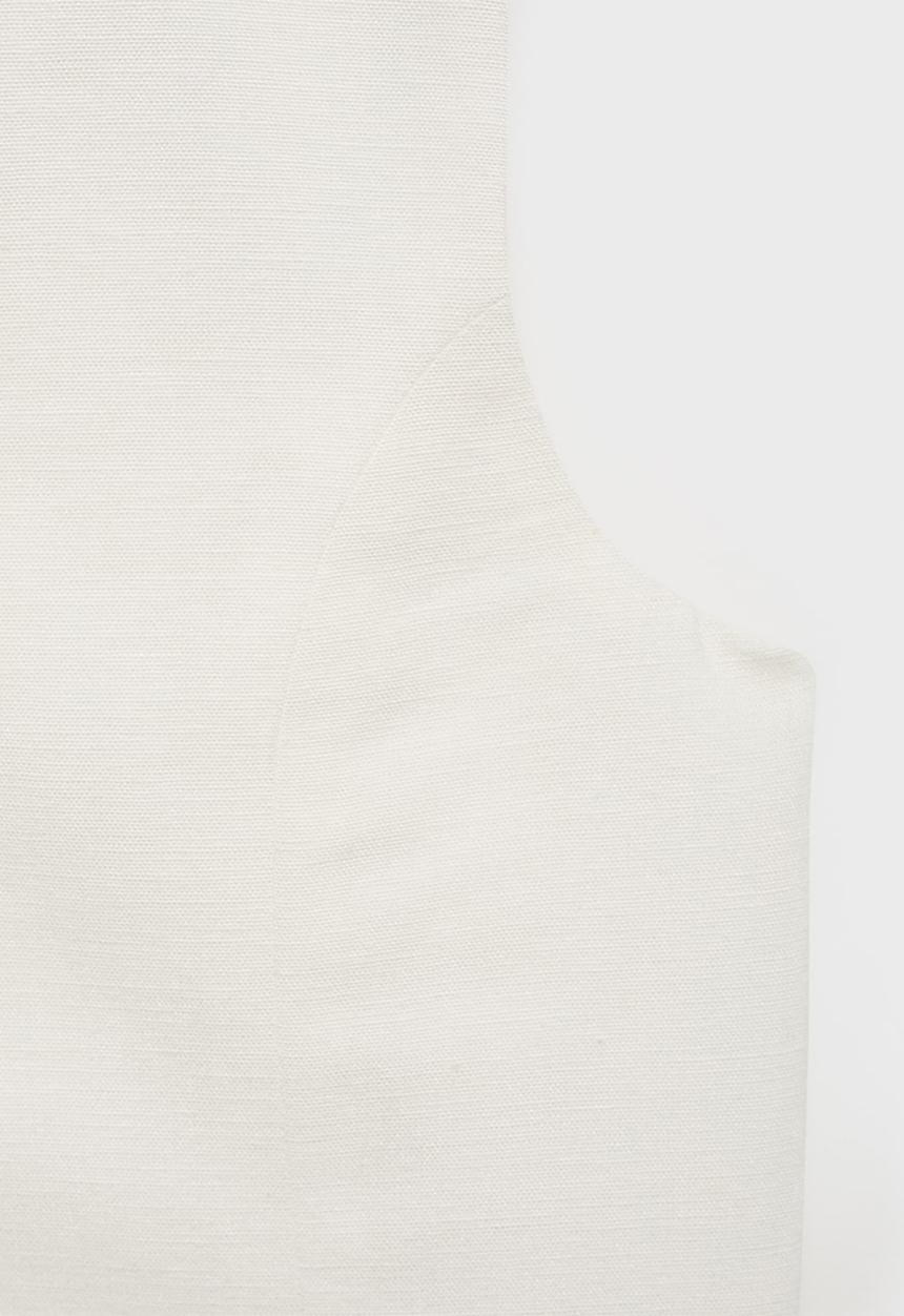 MANGO - Vest charles - white