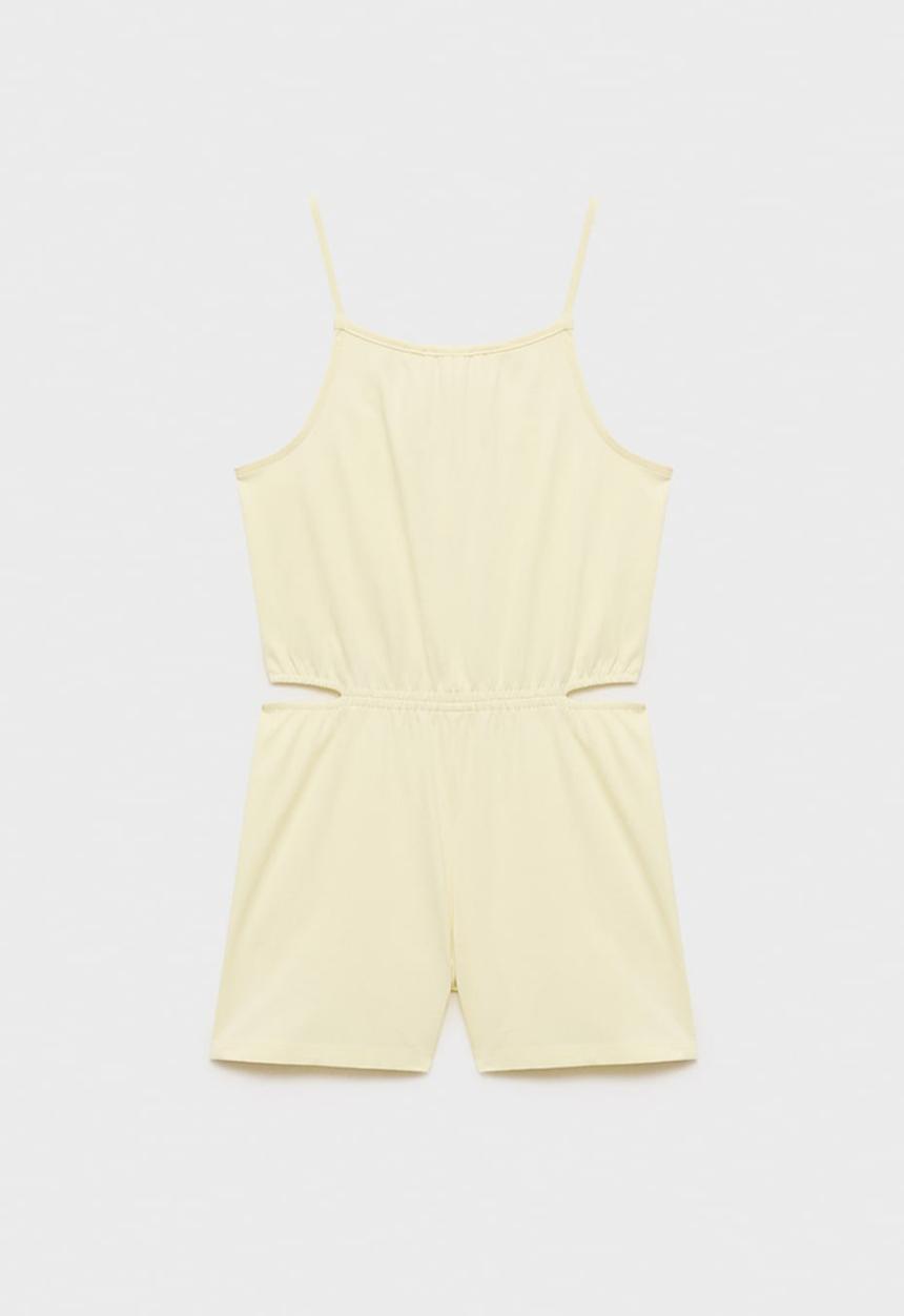 MANGO - Jumpsuit peach - light pastel yellow