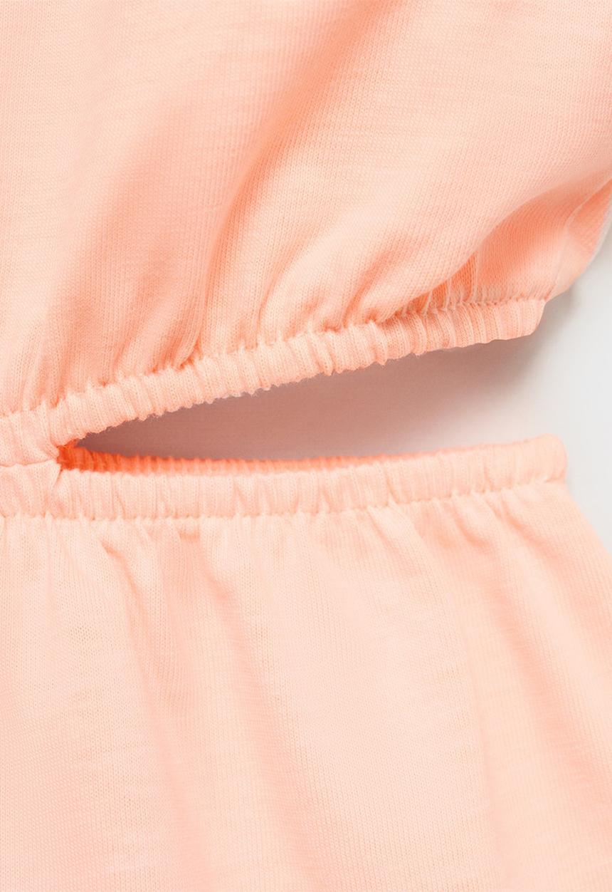 MANGO - Jumpsuit peach - bright orange