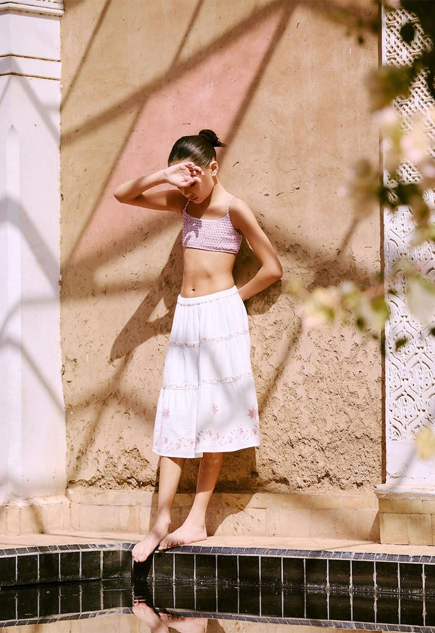 MANGO - Skirt scarlett - light beige